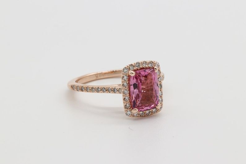 Jewelry - gold and pink stone ring