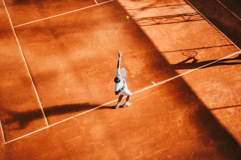 Tennis Match - man playing tennis