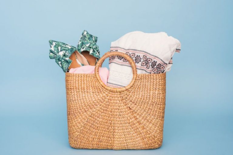 Bag - towels in basket