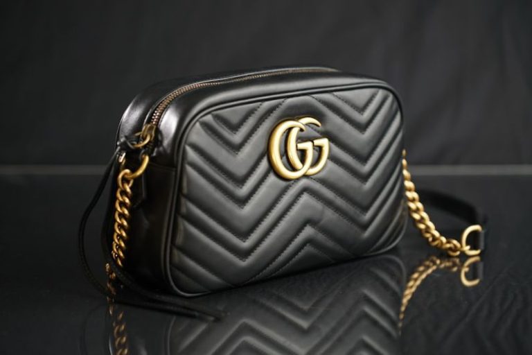 Bag - black Gucci leather shoulder bag